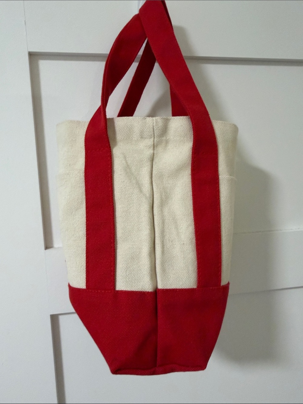 99 Ranch Market Canvas Tote Bag - Red and Cream RARE Double outside pkt - Picture 2 of 4
